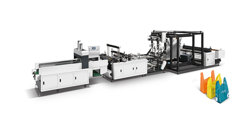 Double Line Non Woven T-shirt Bag Making Machine