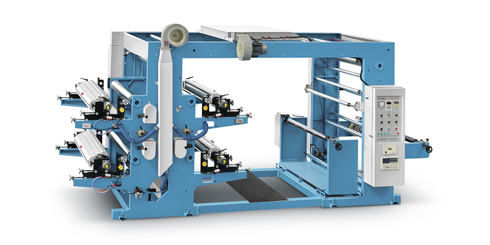 Four Color Non woven roll to roll flexo Printing Machine